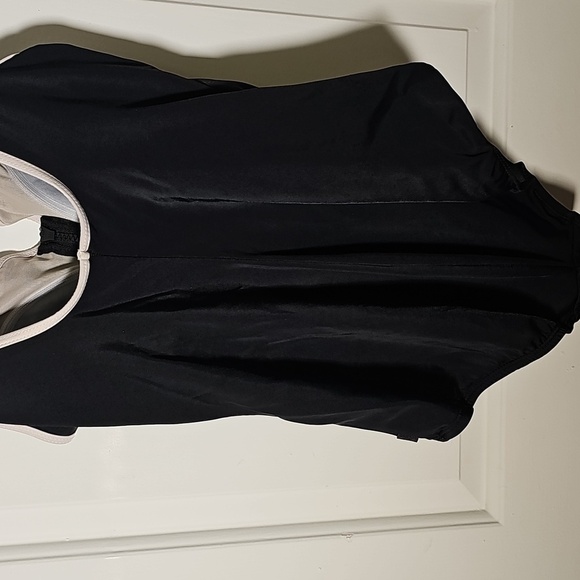 DELIMORA, Black One Piece‎ Swimsuit. size 12. Zipper Down The Front. - Picture 4 of 15
